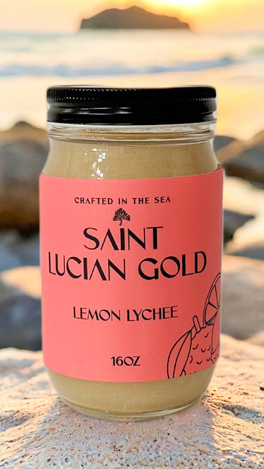 Saint Lucian Gold Lemon Lychee Sea Moss Gel