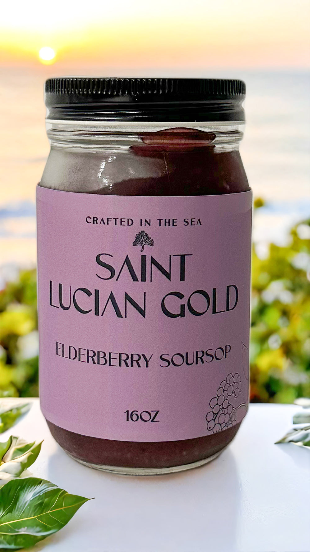 Saint Lucian Gold Elderberry Soursop Sea Moss Gel
